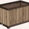 Planters>Keter Signature Rectangular Planter - Pine Brown