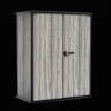 Storage Cabinets & Shelving Units|Vertical Sheds>Keter Signature Vertical Storage Shed - Storm Grey