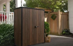 Small Sheds|Storage Cabinets & Shelving Units>Keter Signature Vertical Storage Shed - Walnut Brown