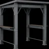 Gazebos>Keter Signature 8x6.5 Grill Gazebo - Rosewood Brown