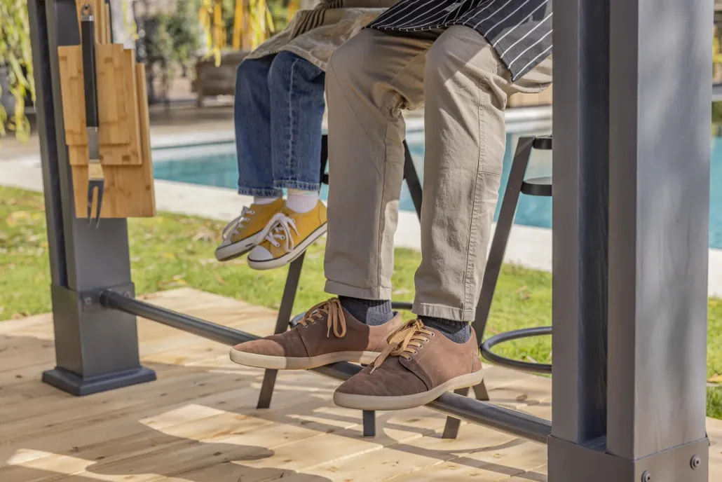 Gazebos>Keter Signature 8x6.5 Grill Gazebo - Rosewood Brown