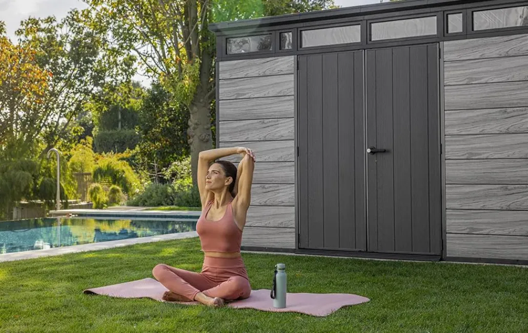 Large Sheds>Keter Signature 11x7 Storage Shed - Storm Grey