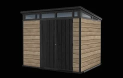 Medium Sheds>Keter Signature 9x7 Storage Shed - Ashwood Brown