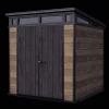Medium Sheds>Keter Signature 7x7 Storage Shed - Walnut Brown