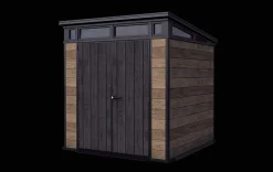 Medium Sheds>Keter Signature 7x7 Storage Shed - Walnut Brown