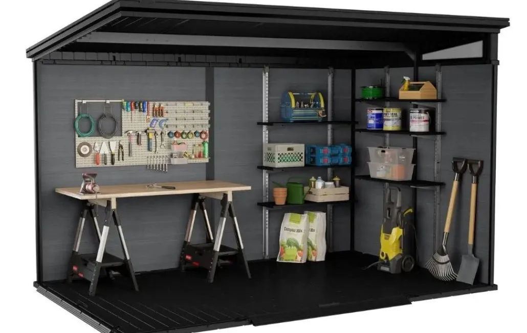 Large Sheds>Keter Signature 11x7 Storage Shed - Pine Brown