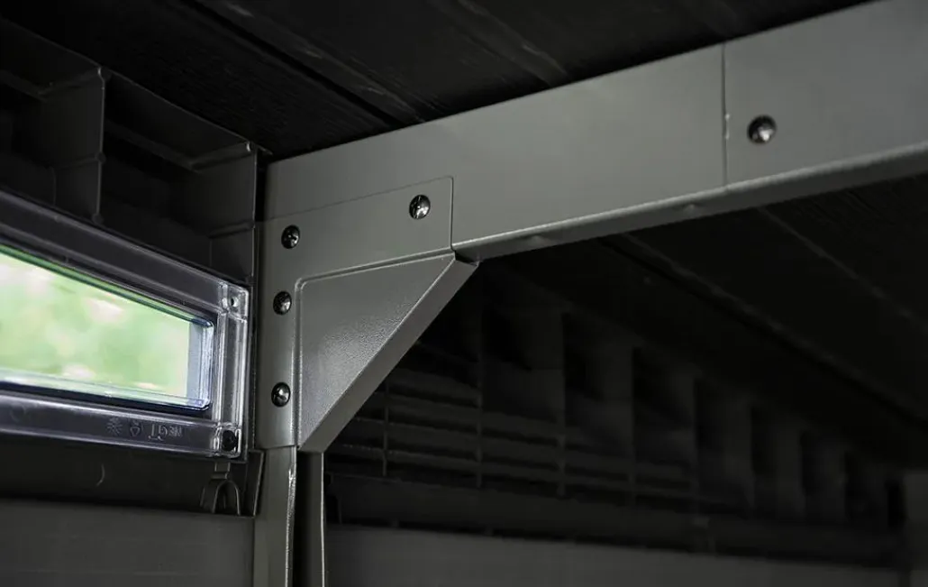 Large Sheds>Keter Signature 11x7 Storage Shed - Walnut Brown