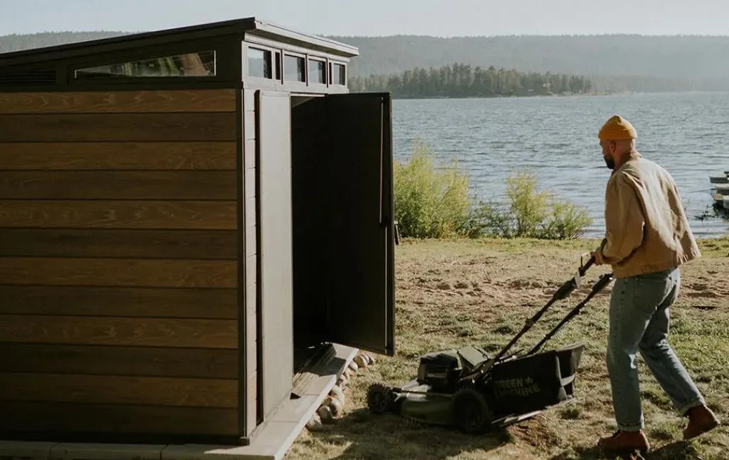 Large Sheds>Keter Signature 11x7 Storage Shed - Walnut Brown