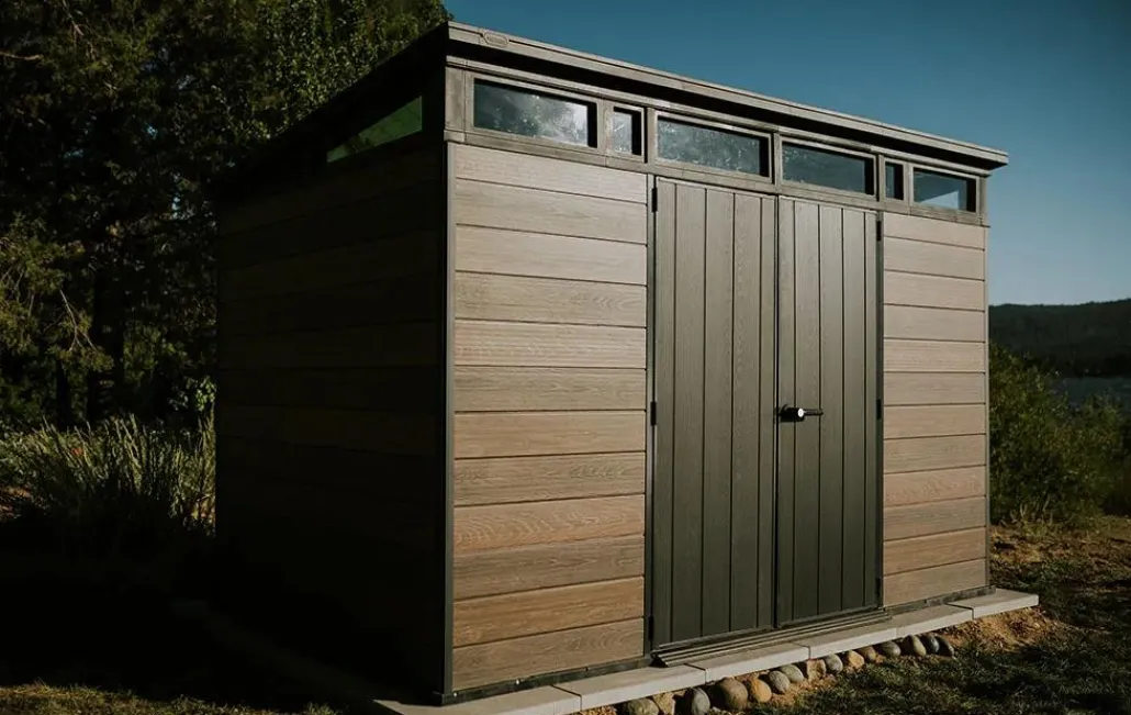 Large Sheds>Keter Signature 11x7 Storage Shed - Walnut Brown