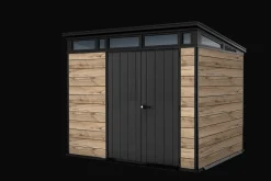 Medium Sheds>Keter Signature 9x7 Storage Shed - Pine Brown