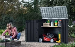 Trash Can Storage Sheds|Horizontal Sheds><noscript><img width=