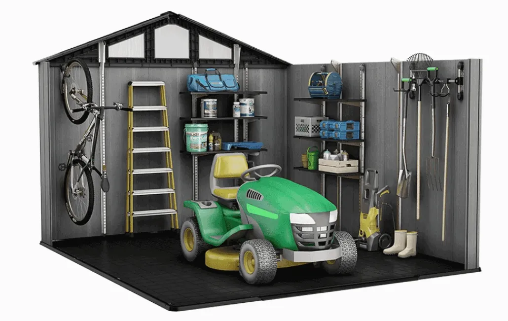 Large Sheds>Keter Stronghold 10x11.5 Storage Shed - Graphite