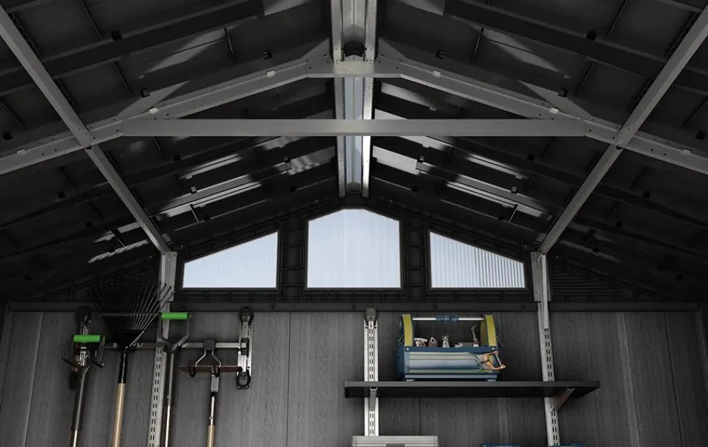 Large Sheds>Keter Stronghold 10x11.5 Storage Shed - Graphite