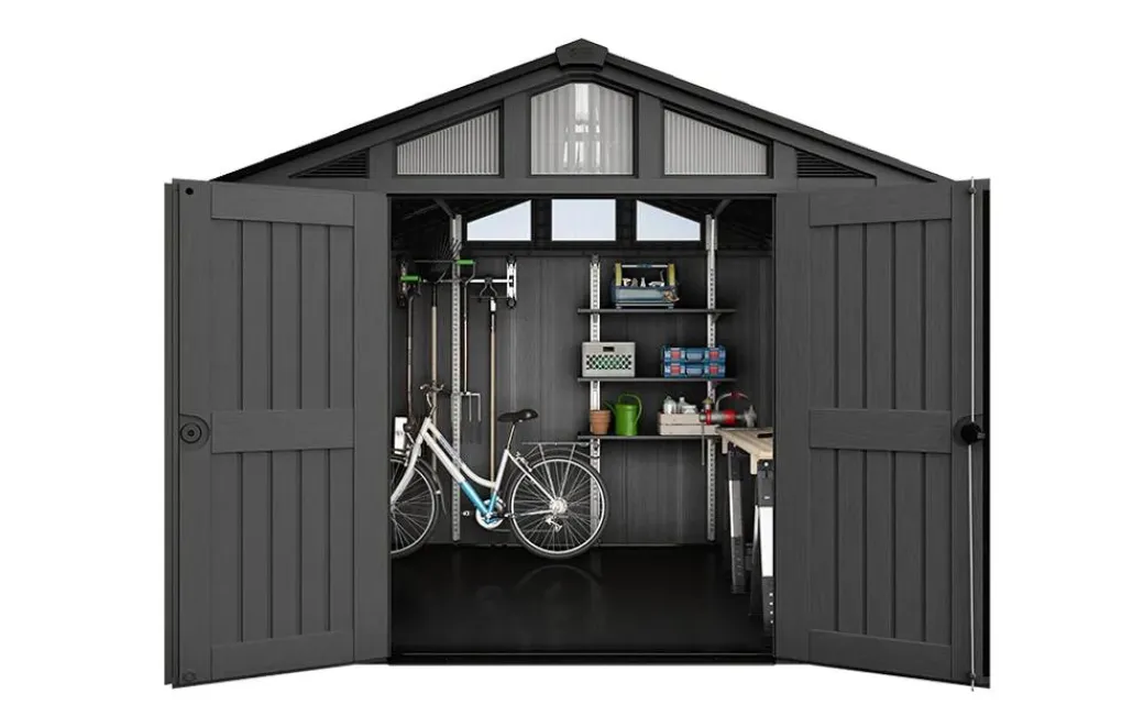 Large Sheds>Keter Stronghold 10x11.5 Storage Shed - Graphite