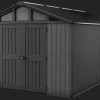 Large Sheds>Keter Stronghold 10x15 Storage Shed - Graphite