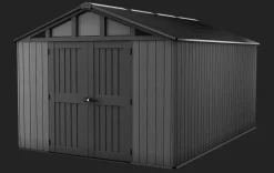 Large Sheds>Keter Stronghold 10x15 Storage Shed - Graphite