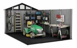 Large Sheds>Keter Stronghold 10x15 Storage Shed - Graphite