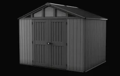 Large Sheds>Keter Stronghold 10x8 Storage Shed - Graphite