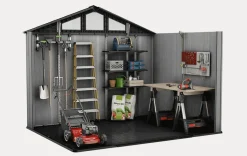 Large Sheds>Keter Stronghold 10x8 Storage Shed - Graphite
