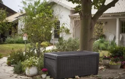 Large Deck Boxes>Keter Sumatra 135 Gallon Deck Box - Brown