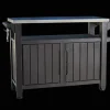 Outdoor Kitchen Units>Keter Unity XL Outdoor Kitchen Cart with Storage - Brown