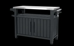 Outdoor Kitchen Units>Keter Unity XL Outdoor Kitchen Cart with Storage - Graphite