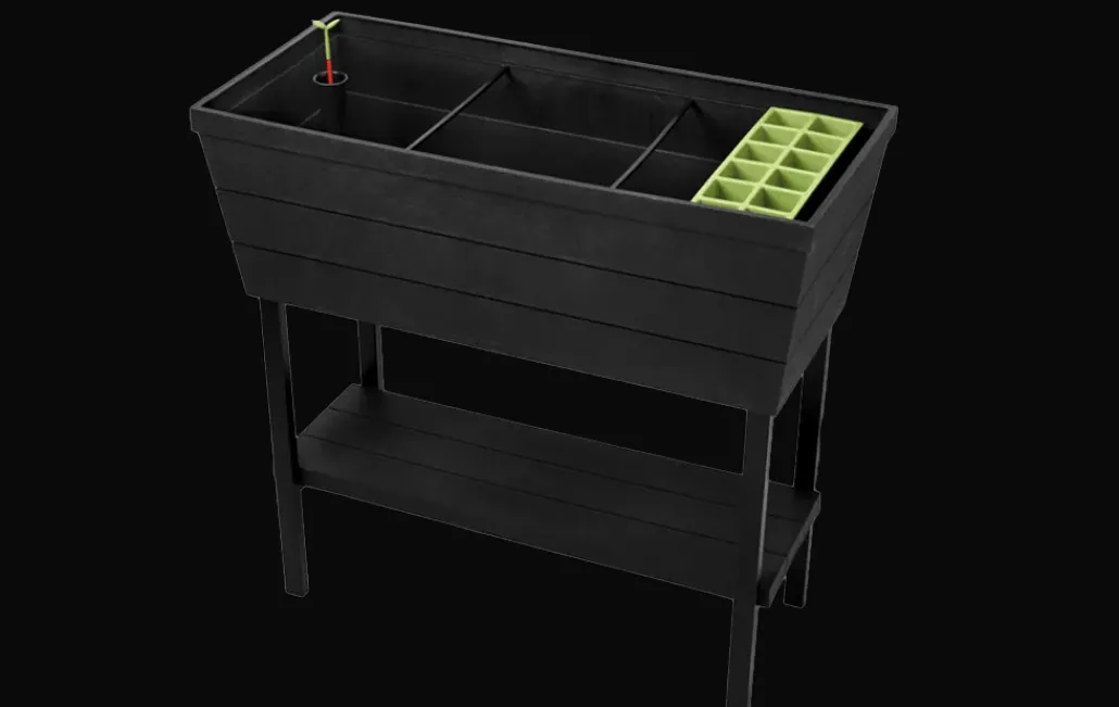 Garden Beds>Keter Urban Bloomer 12.7 Gallon Elevated Garden Bed - Graphite