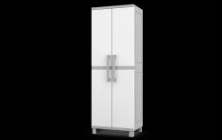 Storage Cabinets & Shelving Units>Keter Utility Garage Storage Cabinet - Smoky White