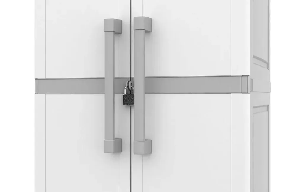 Storage Cabinets & Shelving Units>Keter Utility Garage Storage Cabinet - Smoky White