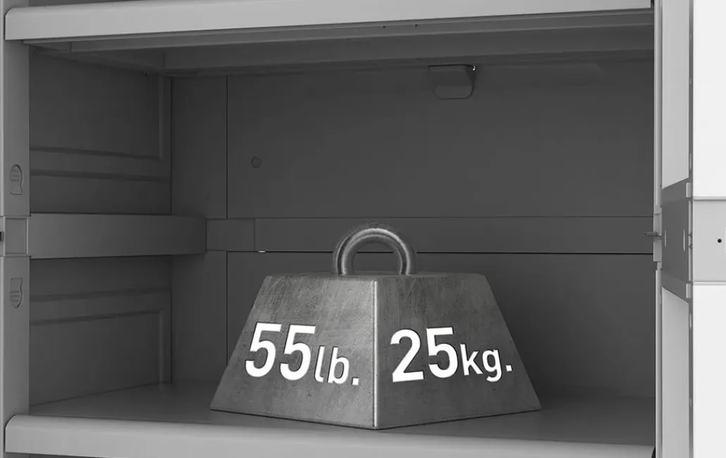 Storage Cabinets & Shelving Units>Keter Utility Garage Storage Cabinet - Smoky White