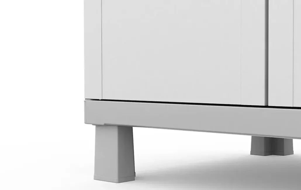 Storage Cabinets & Shelving Units>Keter Utility Garage Storage Cabinet - Smoky White